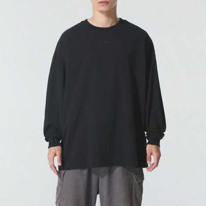 Adidas ADI BB LS TEE Long Sleeve Loose Fit T-Shirt, Suitable For Commuting, Running, Outdoor Activities