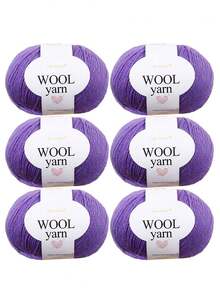 6团全新手工优雅羊毛编织线，可用于DIY围巾、帽子、毛衣、钱包、披肩、外套、毯子和其他工艺品项目 - 紗線 - 查看 23