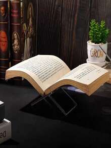 Acrylic X-Shaped Book Stand, Book Holder, Display Rack For Books, Magazines, Sheet Music, Recipes, Photo Albums - Multicolor - View 5