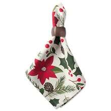 DII 100% algodón Lavable a máquina Cena y día Festivo Mantel Woodland Christmas Napkin 1 6 - Navidad en el bosque - Ver 4