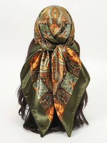 1 pieza Pañuelo casual con estampado de paisley - multicolor - Ver 16