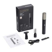 Hailicare 3-In-1 Electric Nose Hair Ear Hair Trimmer For Men, LED Display, Painless Trimming For Sideburns, Eyebrows, Beard, USB Rechargeable, 7500 RPM, Easy To Clean - Black - View 11
