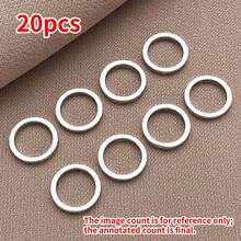 20个4/6/8/10毫米简约现代18K镀金铜、厚银和铂金光滑闭合开口圈,DIY手链、项链、耳环配件,适用于婚礼、派对和日常佩戴 - 彩色 - 查看 24