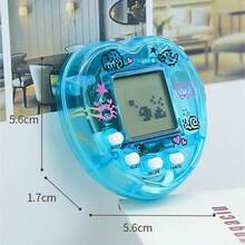 Interactive Electronic Pet Machine, A Mini Handheld Game Machine, Which Can Bring Hours Of Fun, Relive Nostalgia With This Retro Electronic Digital Pet Key Chain Game - Multicolor - View 11