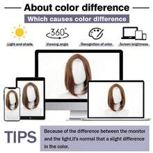 Women's Layered Shoulder-Length Synthetic Wig, Lace Area 4*1, For Daily Use, 16-Inch Heat-Resistant BOB Wig With Lace Front, Brown-Black, Lolita Cosplay Wig ... - Piano Color - View 6