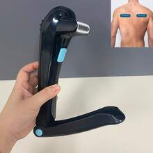 新品：男士电动背部剃毛器，自操作背部剃毛器，体毛修剪器，体毛去除器，腿部剃毛器 - 黑色 - 查看 4