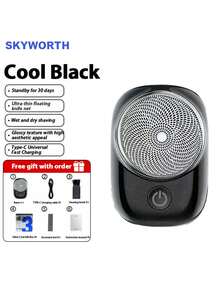 SKYWORTH USB Mini Electric Shaver, Portable Powerful Storm Razor For Men Women, USB C Rechargeable, IPX7 Waterproof Wet & Dry Use, Pocket Size Lightweight Razor For Travel Office Business Trip - Multicolor - View 15