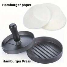 Aluminum Burger Press With ABS Handle, Non-Stick, Easy To Clean, 4.61inch Diameter, 0.71inch Deep - Multicolor - View 7