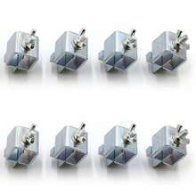 Adjustable Butt Welding Clamps Sheet Metal Locator Positioner Clips Holder M - Silver - View 9