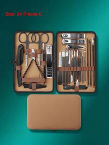 Professional Manicure Set, Includes Nail Clippers, Stainless Steel Manicure Tools, And Elegant Travel Storage Case - Multicolor - View 11