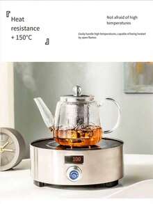 1个玻璃茶壶，可直接明火加热，加厚耐热平底，不锈钢滤网，适用于泡茶和煮水。经久耐用，不易碎裂。价格略高，但物有所值，并提供破损赔偿。 - 透明 - 查看 8