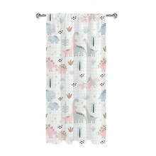 2PCS Nordic-Style Dinosaur Pattern 2D Flat Printed Curtains, Warm And Lovely Children's Room Semi-Blackout - Multicolor - View 7