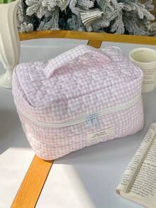 1件/套 格子图案可爱化妆包套装 便携旅行化妆包 化妆品收纳包 首饰收纳包 多功能收纳包 女士手拿包 带拉链封口 可收纳化妆品、刷子、护肤品、手机、零钱、小物件 化妆包 护肤包 家居装饰 伴娘礼物 妈妈礼物 生日礼物 教师礼物 送朋友的礼物 返校礼物 旅行必备 邮轮必备 宿舍必备 房间装饰 - 彩色 - 查看 12