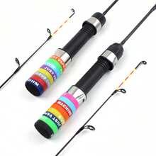 SEACHASER 57cm/1.87ft Portable Fishing Rod, Carbon Fiber Ultra Soft & Lightweight Fishing Rod, Easy To Operate, Suitable For Beginners And Experienced, Fashionable Fishing Rod With Random Color Handle, Suitable For Ponds, Reservoirs, Streams To Fish Small Fish - Multicolor - View 6