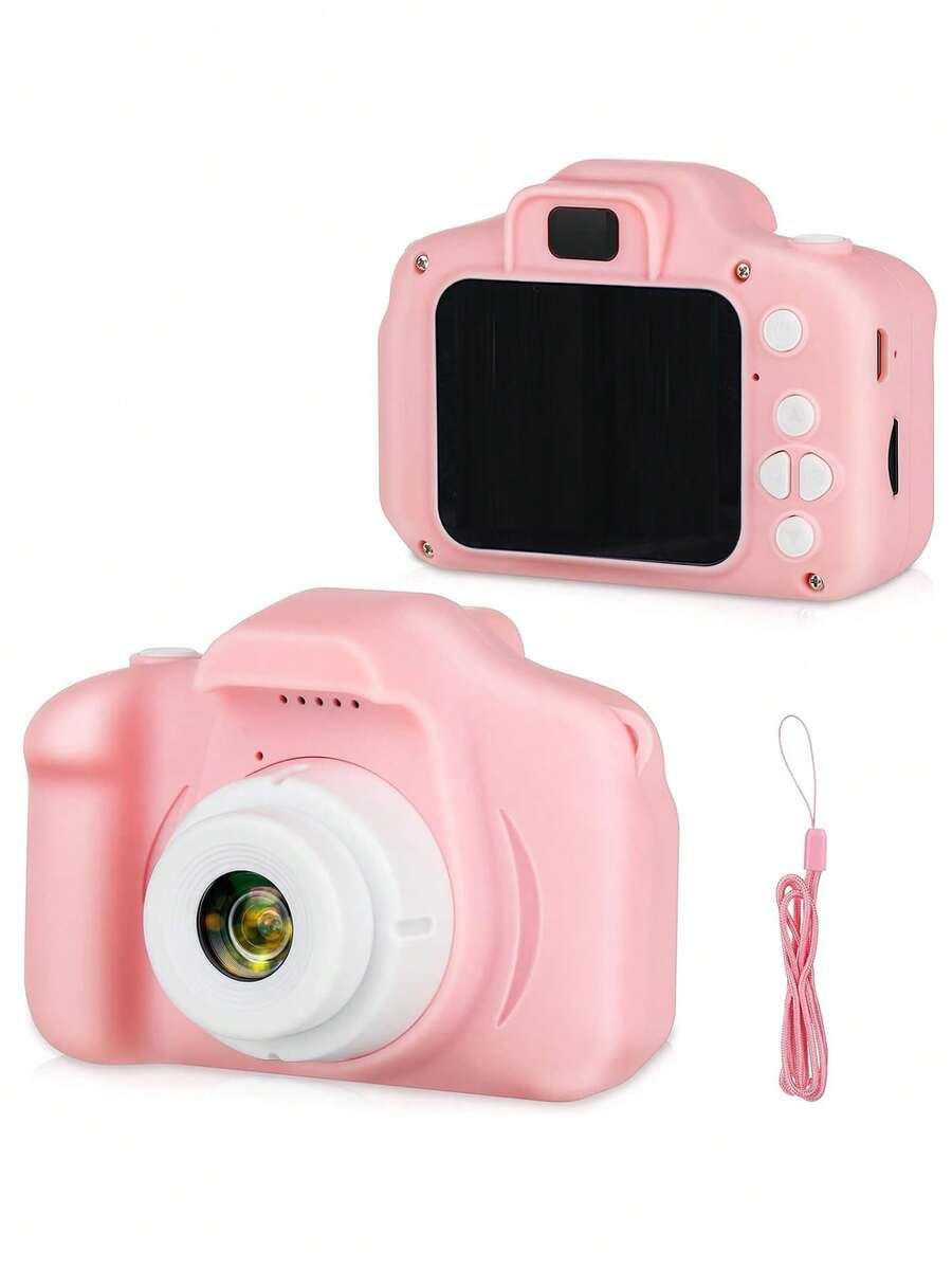 YAIUZGOO 1个1080P数码相机，带2英寸屏幕，圣诞节/生日礼物，可爱便携式相机玩具，男女通用，150mAh电池