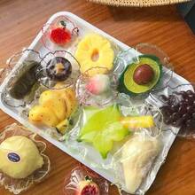 Hyper-Realistic Soft Squishable Stress Relief Toy, Apple, Orange, Persimmon Fruit Squishy Slow Rebound Squeeze Toy - Multicolor - View 3