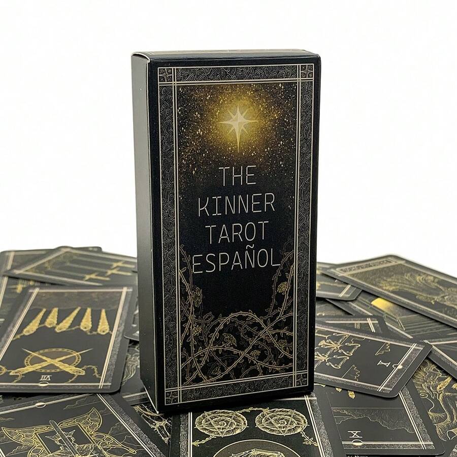 Professional Spanish Language Tarot Set With Gold Embellished Designs For Accurate Readings And Study - Multicolor - View 1
