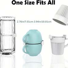 6pcs Cup Stacking Rack, Designed For Organizing And Storing Coffee Mugs And Tea Cups, Saves Cabinet Space. The Rack Is Made Of Expandable Plastic ABS Material For Stacking Cups. - Black - View 3