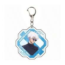 1pc Cartoon Anime Peripheral 2D Acrylic Keychain Pendant Accessory, Gojo, Geto, Toge, Phone Charm, Car Keychain, Backpack Charm, Bag Decoration, Back To School Student Holiday Gift, Halloween, Christmas Gift - Multicolor - View 11