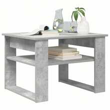 CROISSANCE Tavolino da salotto Grigio cemento 64 x 54 x 44 cm - Grigio - Visualizzare 4