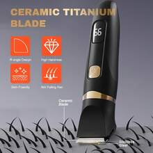 FollowBreak 三合一男士电动剃须刀，男士理发器，USB男士剃须刀，鼻毛修剪器，3种刀头，可拆卸清洗，带LED显示屏，可去除耳毛、鼻毛、眉毛和面部毛发，适合作为父亲节礼物 - 多色 - 查看 6