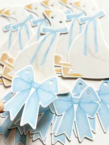 1PC Duck & Bow Felt Baby Shower Banner - Gender Neutral Party Garland - Multicolor - View 6