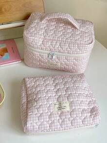 1件/套 格子图案可爱化妆包套装 便携旅行化妆包 化妆品收纳包 首饰收纳包 多功能收纳包 女士手拿包 带拉链封口 可收纳化妆品、刷子、护肤品、手机、零钱、小物件 化妆包 护肤包 家居装饰 伴娘礼物 妈妈礼物 生日礼物 教师礼物 送朋友的礼物 返校礼物 旅行必备 邮轮必备 宿舍必备 房间装饰 - 彩色 - 查看 13