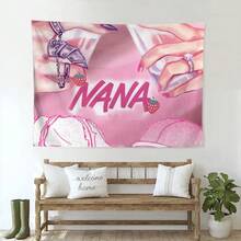 Hot Anime NANA Nature Inspired Tapestry For Balcony Or Sunroom | Peach Skin Velvet, Fabric, 90g/M², Transverse Orientation, Printed Craftsmanship - 1PC - 查看 2