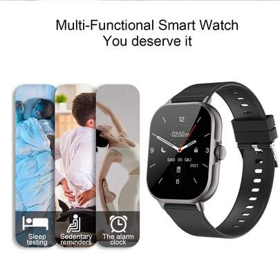 1.83 Inch Full Screen Metal Body Smart Watch, Compatible With IOS And Android Phones, (Call/Dial), Multiple Sports Modes/Abundant Watch Faces/Built-In Games/AI Voice Control/Unisex Fitness Watch
