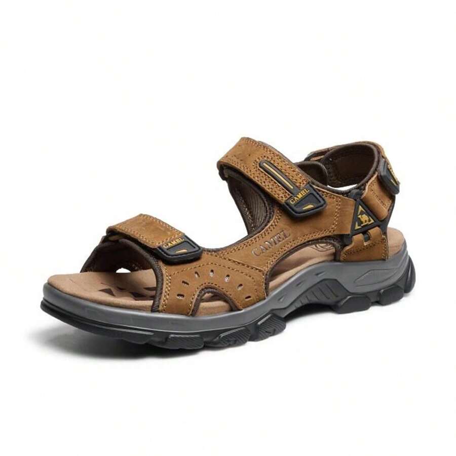 CAMEL CROWN Men's Casual Shoes, Summer Sports Mary Jane Sandals, Breathable Comfortable Soft Sole Women's Shoes, Elevated Casual Multifunctional Beach Shoes - Camel - View 1