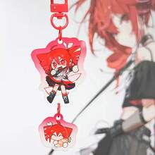Anime Female Character Keychain | Anime Acrylic Pendant | Collectible Keychain | Female Character Accessory | Women's Keychain | Women's Key Chain | Birthday Gift | Holiday Gift - Multicolor - View 2