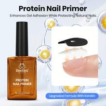 Beetles HEMA-Free Nail Tips Glue Kit, All-In-One Nail Extension Kit For Press On False Nails, DIY Salon Manicure At Home - 3Pcs 15Ml Nail Glue Protein Prep Dehydrator and Primer - View 5