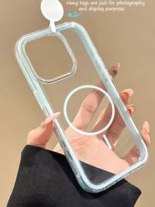 磁吸式单件装软边框透明防摔手机壳,兼容无线充电,适用于 17 Pro Max,具有防震防刮擦功能,也适用于 13/13 Pro/13 Pro Max/14/14 Pro/14 Pro Max/14 Plus/12/15 Pro/15 Pro Max/16/16 Pro/16 Plus/17/17 Pro Max/Air/11等机型,可爱苹果智能手机保护套 - 淺藍色 - 查看 7