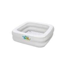 Bañera Inflable Cuadrada Para Bebé Bestway 86 Cm Blanco - A - Ver 1