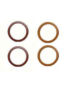 半个木柄包包，圆形木柄，手工圆形木柄，木柄包包提手，包包提手配件，复古木柄钱包，带木柄的野餐篮，女士时尚木柄手提包，手工包包手提袋提手替换件，非常适合DIY手工配件 - 彩色 - 查看 12