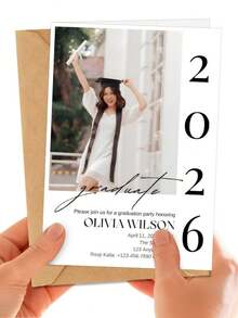 Custom Graduation Invitations | Photo Graduation Invitations | Modern Graduation Party Cards | Class Of 2026 Graduation Invitations | Graduation Keepsake Gifts - Multicolor 6 - View 6