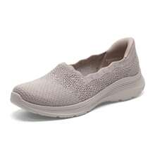 Skechers 女鞋 ARYA女士瑪麗珍鞋日常休閒鞋外出舒適運動休閒鞋 159255-TPE - 灰褐色 - 查看 3