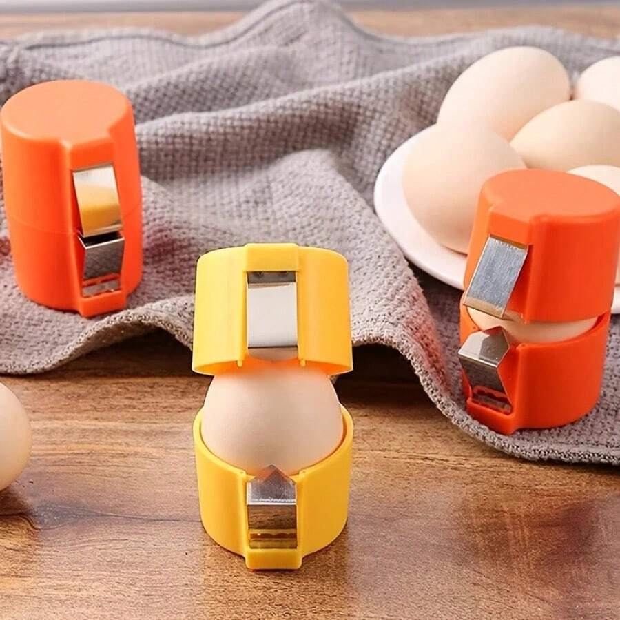 1pc Stainless Steel Egg Peeler, Effortless Egg Peeling Tool, Efficient Kitchen Gadget For Boiled Eggs, Time-Saving Breakfast Prep, Compact & Easy To Store