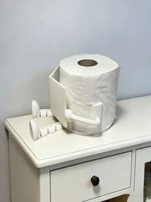 Creative Humanoid Toilet Paper Holder, Unique Newspaper Reading Toilet Paper Holder - Fun Sitting Design, ABS Plastic, Suitable For Bathroom, Bedroom And Living Room Storage Decoration, Gifts For Friends/Family/Hostess,Toilet Roll Holder,Tissue Box - Multicolor - View 5