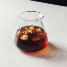 1个日式ins风玻璃咖啡壶，小众创意咖啡杯，极简手冲咖啡分享壶，品鉴杯 - 透明 - 查看 10