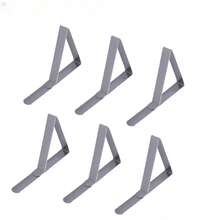 6pcs Stainless Steel Tablecloth Clip, Adjustable Tablecloth Clip, Triangular Fixed Clip - Multicolor - View 10