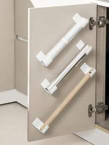 3/2/1Pair Wall-Mounted Kitchen Storage Racks, Punch-Free Plastic Holder For Trash Bags, Pot Lids, And Cabinet Organization - Sink Caddy, Refrigerator Side Organizer, Suitable For Garbage Bags, Cling Film, Umbrellas, Rolling Pin Storage Rack, - View 8