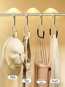 Non-Marking Multi-Functional Hat Rack Holds 8 Hats In Dormitory Wardrobe, Baseball Cap Display Rack With No-Hook Design For Home Organization, Perfect Storage Solution, An Ideal Gift For Family And Friends, Stylish, Space-Saving Hat Organizer For Cozy Living Spaces, , Easy-Clean, Wide Compatibility - Multicolor - View 4