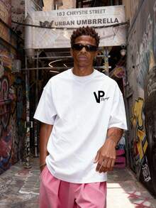 Men's T-Shirt With Double-Sided Skeleton Racing Print, 180g Cotton T-Shirt, Casual Streetwear Style, Unisex Short Sleeve - 白色 - 查看 2