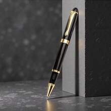 A Pen Light Luxury Fashion Water Neutral Pen/Luxury Black Business Office Pen Fine 0.5mm/Smooth Writing/Male And Female Professional Executive/Refilling/Student Writing Pen/Fine Gift Pen - Ballpoint Pen - View 5