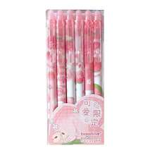 6 Pcs Erasable Gel Ink Retractable Pens Cute Pink Peach Fine Point Office School Supplies For Women Black Ink-Peach - 黑墨桃 - 查看 7