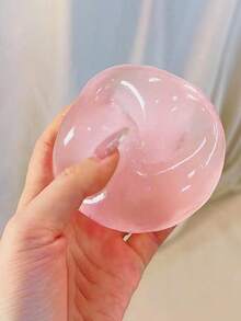 1個藍色慢回彈冰球壓力緩解玩具，焦慮緩解玩具，適合教室獎品、派對禮物。圓形麥爾特壓力捏捏玩具，最佳辦公桌壓力緩解工具，適合節日禮物、趣味可愛禮物、生日禮物、復活節禮物、派對小禮物 - 多色 - 查看 2