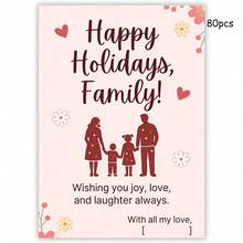 Customized Greeting Cards, Customized Family Cards, Customized Message Cards, Customized Gift Cards, Customized Postcards, Customized Message Cards, Suitable For Gatherings, Parties, Restaurants, Holidays - Family Greeting Card 10x14cm - View 19