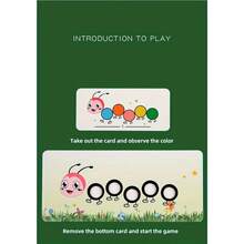 非常饥饿的木珠认知训练玩具，幼儿益智圣诞节生日礼物 - 彩色 - 查看 10