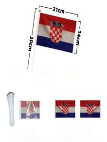 5/10/20pcs 21*14cm Puerto Rico Mexico Handheld Small Flags, 2026 World Cup National Team Cheering Hand Flags, Football Fan Stadium Support Banners, Vuvuzela Accessories, Father's Day Gift, July 4th Independence Day Decor, Wedding Graduation Bachelor Party Decoration, Indoor Home Room Soft Decor, Outdoor Yard Garden Scene Decoration - A - View 38